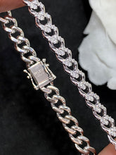 Load image into Gallery viewer, LUOWEND 18K White Gold Real Natural Diamond Bracelet for Women