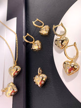 Load image into Gallery viewer, LUOWEND 18K Yellow Gold Real Natural Diamond Pendant Necklace for Women