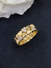 Load image into Gallery viewer, LUOWEND 18K Yellow Gold Real Natural Diamond Ring for Women