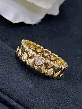 Load image into Gallery viewer, LUOWEND 18K Yellow Gold Real Natural Diamond Ring for Women