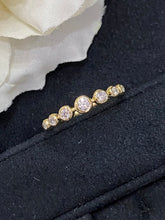 Load image into Gallery viewer, LUOWEND 18K Yellow Gold Real Natural Diamond Ring for Women
