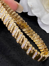 Load image into Gallery viewer, LUOWEND 18K Yellow Gold Real Natural Diamond Bracelet for Women