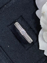 Load image into Gallery viewer, LUOWEND 18K White Gold Real Natural Diamond Ring for Women