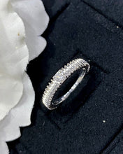 Load image into Gallery viewer, LUOWEND 18K White Gold Real Natural Diamond Ring for Women