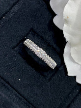 Load image into Gallery viewer, LUOWEND 18K White Gold Real Natural Diamond Ring for Women