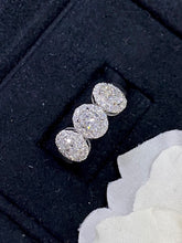 Load image into Gallery viewer, LUOWEND 18K White Gold Real Natural Diamond Ring for Women