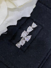 Load image into Gallery viewer, LUOWEND 18K White Gold Real Natural Diamond Ring for Women