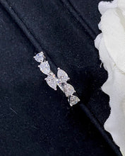 Load image into Gallery viewer, LUOWEND 18K White Gold Real Natural Diamond Ring for Women