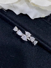 Load image into Gallery viewer, LUOWEND 18K White Gold Real Natural Diamond Ring for Women