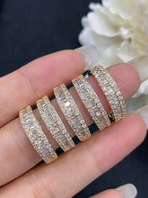 Load image into Gallery viewer, LUOWEND 18K Yellow Gold Real Natural Diamond Ring for Women