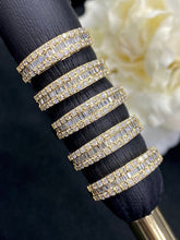 Load image into Gallery viewer, LUOWEND 18K Yellow Gold Real Natural Diamond Ring for Women