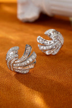 Load image into Gallery viewer, LUOWEND 18K White Gold Real Natural Diamond Stud Earrings for Women