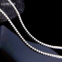 Load image into Gallery viewer, LUOWEND 18K White Gold Real Natural Diamond Bracelet for Women