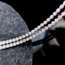 Load image into Gallery viewer, LUOWEND 18K White Gold Real Natural Diamond Bracelet for Women