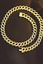 Load image into Gallery viewer, LUOWEND 18K White or Yellow Gold Real Natural Diamond Necklace for Women