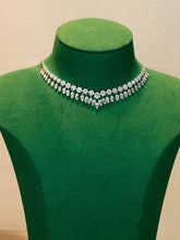 Load image into Gallery viewer, LUOWEND 18K White Gold Natural Diamond Necklace for Women