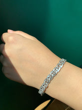 Load image into Gallery viewer, LUOWEND 18K White Gold Real Natural Diamond Bracelet for Women