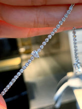 Load image into Gallery viewer, LUOWEND 18K White Gold Natural Diamond Bracelet for Women