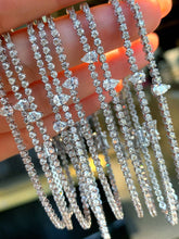 Load image into Gallery viewer, LUOWEND 18K White Gold Natural Diamond Bracelet for Women