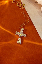 Load image into Gallery viewer, LUOWEND 18K White and Yellow Gold Real Natural Diamond Pendant Necklace for Women