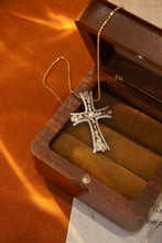 Load image into Gallery viewer, LUOWEND 18K White and Yellow Gold Real Natural Diamond Pendant Necklace for Women