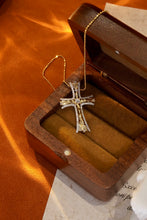 Load image into Gallery viewer, LUOWEND 18K White and Yellow Gold Real Natural Diamond Pendant Necklace for Women