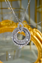 Load image into Gallery viewer, LUOWEND 18K White and Yellow Gold Real Natural Diamond Pendant Necklace for Women