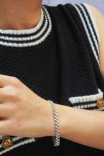 Load image into Gallery viewer, LUOWEND 18K White Gold Real Natural Diamond Bracelet for Women