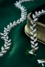 Load image into Gallery viewer, LUOWEND 18K White Gold Real Natural Diamond Bracelet for Women