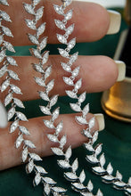 Load image into Gallery viewer, LUOWEND 18K White Gold Real Natural Diamond Bracelet for Women