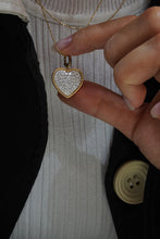 Load image into Gallery viewer, LUOWEND 18K Yellow Gold Real Natural Diamond Pendant Necklace for Women