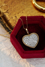 Load image into Gallery viewer, LUOWEND 18K Yellow Gold Real Natural Diamond Pendant Necklace for Women