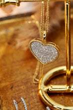 Load image into Gallery viewer, LUOWEND 18K Yellow Gold Real Natural Diamond Pendant Necklace for Women