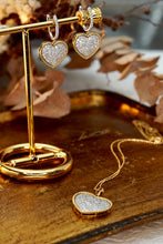 Load image into Gallery viewer, LUOWEND 18K Yellow Gold Real Natural Diamond Pendant Necklace for Women