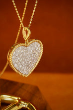 Load image into Gallery viewer, LUOWEND 18K Yellow Gold Real Natural Diamond Pendant Necklace for Women