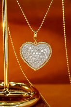 Load image into Gallery viewer, LUOWEND 18K Yellow Gold Real Natural Diamond Pendant Necklace for Women