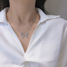 Load image into Gallery viewer, LUOWEND 18K White Gold Real Natural Diamond Pendant Necklace for Women