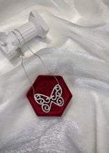 Load image into Gallery viewer, LUOWEND 18K White Gold Real Natural Diamond Pendant Necklace for Women