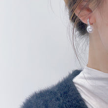 Load image into Gallery viewer, LUOWEND 18K White Gold Real Natural Pearl Earrings for Women