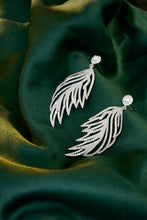 Load image into Gallery viewer, LUOWEND 18K White Gold Real Natural Diamond Drop Earrings for Women