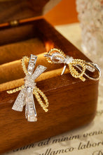 Load image into Gallery viewer, LUOWEND 18K White and Yellow Gold Real Natural Diamond Stud Earrings for Women