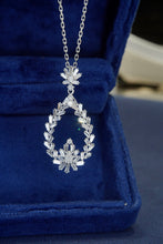 Load image into Gallery viewer, LUOWEND 18K White Gold Real Natural Diamond Earrings for Necklace for Women