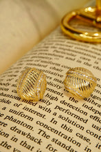 Load image into Gallery viewer, LUOWEND 18K Yellow Gold Real Natural Diamond Stud Earrings for Women