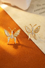 Load image into Gallery viewer, LUOWEND 18K Yellow Gold Real Natural Diamond Stud Earrings for Women