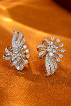 Load image into Gallery viewer, LUOWEND 18K White Gold Real Natural Diamond Stud Earrings for Women