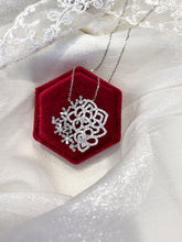 Load image into Gallery viewer, LUOWEND 18K White Gold Real Natural Diamond Pendant Necklace for Women