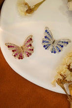 Load image into Gallery viewer, LUOWEND 18K White Gold Real Natural Diamond and Gemstone Necklace for Women