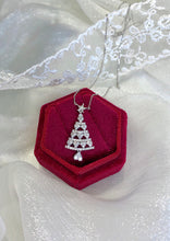 Load image into Gallery viewer, LUOWEND 18K White Gold Real Natural Diamond Pendant Necklace for Women