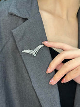 Load image into Gallery viewer, LUOWEND 18K White Gold Real Natural Diamond Pendant Necklace for Women