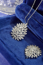 Load image into Gallery viewer, LUOWEND 18K White Gold Real Natural Diamond Pendant Necklace for Women